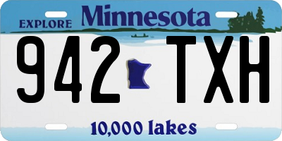 MN license plate 942TXH