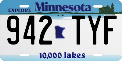 MN license plate 942TYF