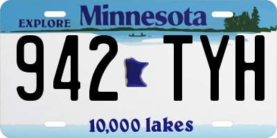 MN license plate 942TYH