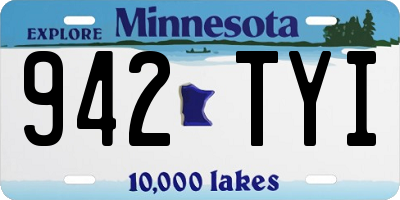 MN license plate 942TYI