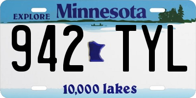 MN license plate 942TYL