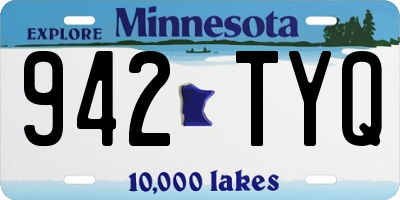 MN license plate 942TYQ