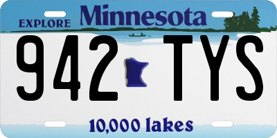 MN license plate 942TYS