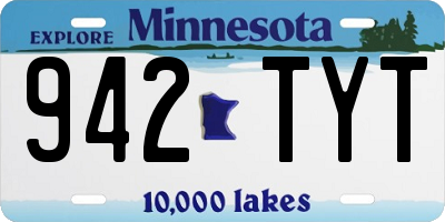 MN license plate 942TYT