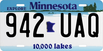 MN license plate 942UAQ