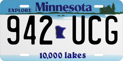 MN license plate 942UCG