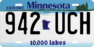 MN license plate 942UCH