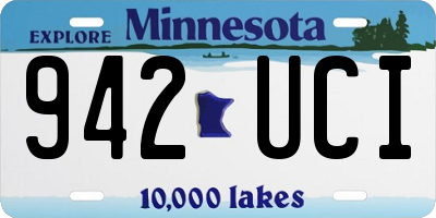 MN license plate 942UCI