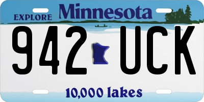 MN license plate 942UCK