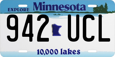MN license plate 942UCL