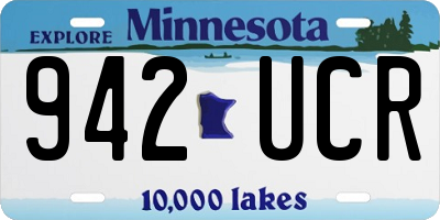 MN license plate 942UCR