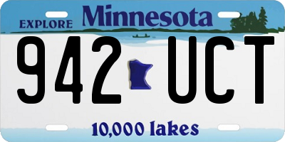 MN license plate 942UCT