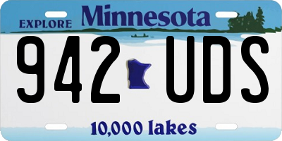 MN license plate 942UDS