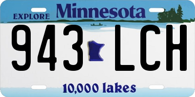 MN license plate 943LCH