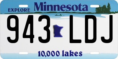 MN license plate 943LDJ