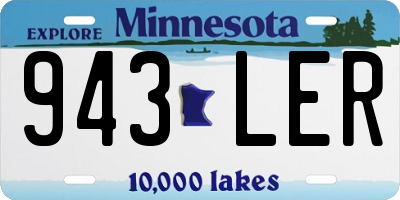 MN license plate 943LER