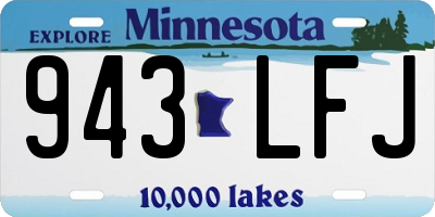 MN license plate 943LFJ