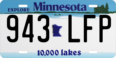 MN license plate 943LFP