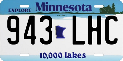 MN license plate 943LHC