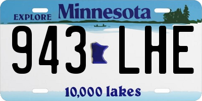 MN license plate 943LHE