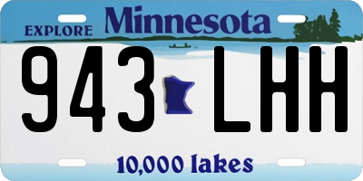 MN license plate 943LHH