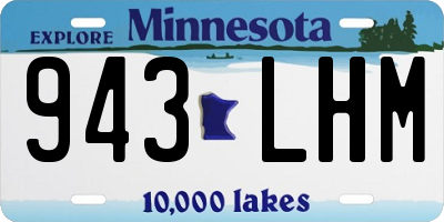 MN license plate 943LHM