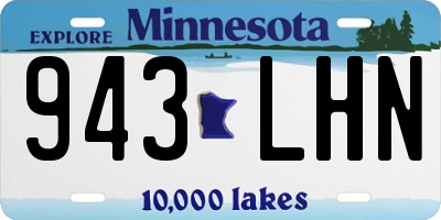 MN license plate 943LHN