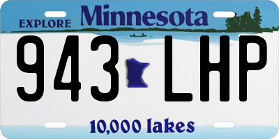 MN license plate 943LHP