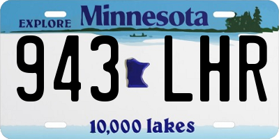 MN license plate 943LHR