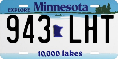 MN license plate 943LHT
