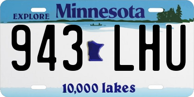 MN license plate 943LHU