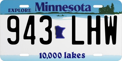 MN license plate 943LHW