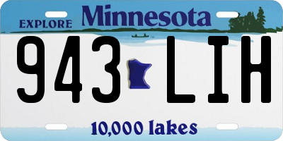 MN license plate 943LIH