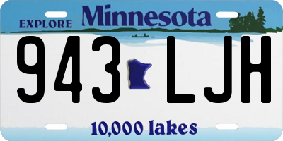 MN license plate 943LJH