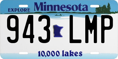 MN license plate 943LMP