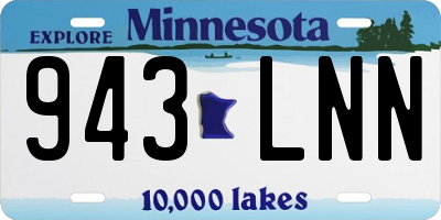MN license plate 943LNN