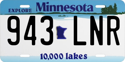 MN license plate 943LNR