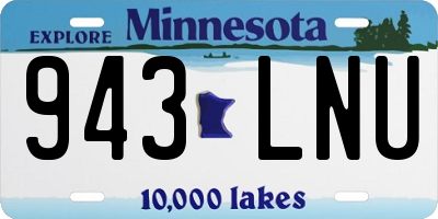 MN license plate 943LNU