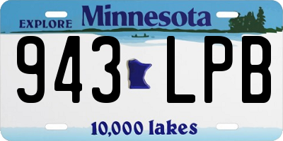 MN license plate 943LPB