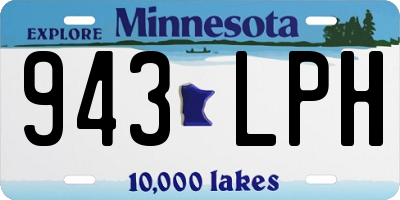 MN license plate 943LPH
