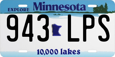 MN license plate 943LPS
