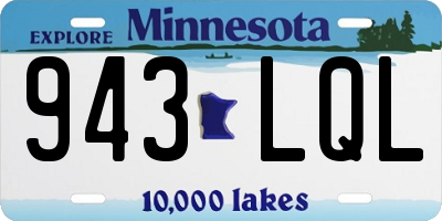 MN license plate 943LQL