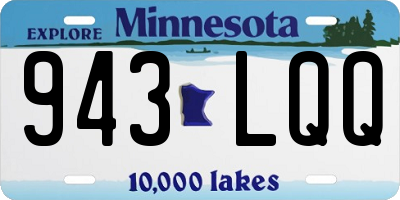 MN license plate 943LQQ