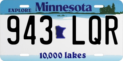 MN license plate 943LQR