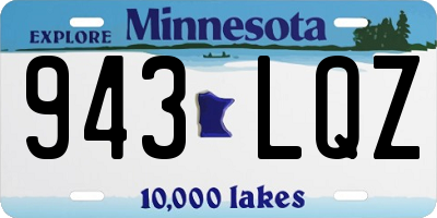 MN license plate 943LQZ