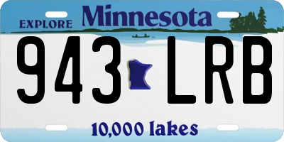 MN license plate 943LRB