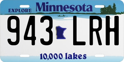 MN license plate 943LRH