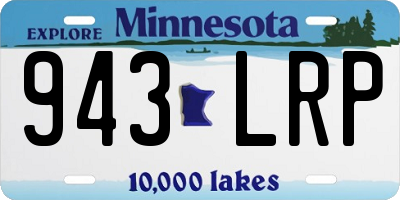 MN license plate 943LRP