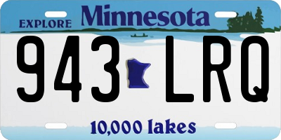 MN license plate 943LRQ