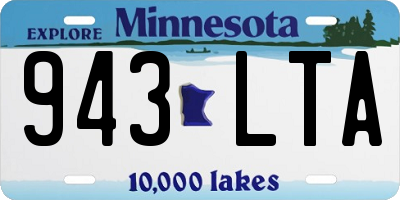 MN license plate 943LTA